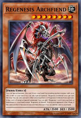 Regenesis Archfiend Yu-Gi-Oh card