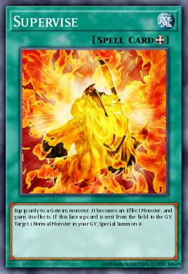 Supervise Yu-Gi-Oh card