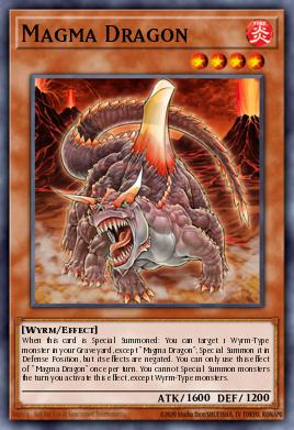 Magma Dragon Yu-Gi-Oh card