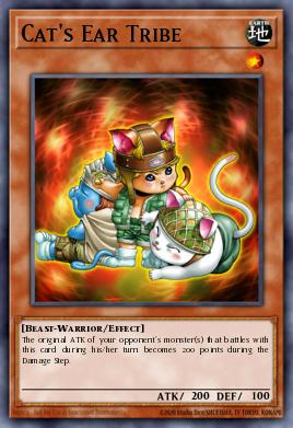 Cat's Ear Tribe Yu-Gi-Oh card