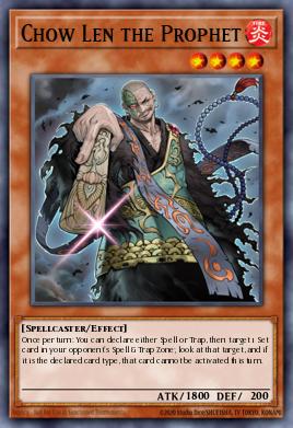 Chow Len the Prophet Yu-Gi-Oh card