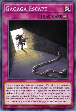 Gagaga Escape Yu-Gi-Oh card