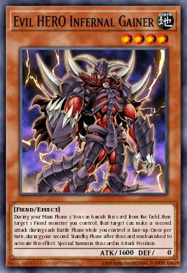 Evil HERO Infernal Gainer Yu-Gi-Oh card