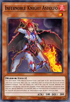 Infernoble Knight Astolfo Yu-Gi-Oh card