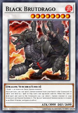 Black Brutdrago Yu-Gi-Oh card