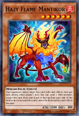 Hazy Flame Mantikor Yu-Gi-Oh card