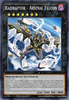 Raidraptor - Arsenal Falcon Yu-Gi-Oh card