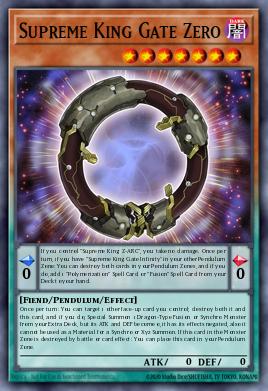 Supreme King Gate Zero Yu-Gi-Oh card
