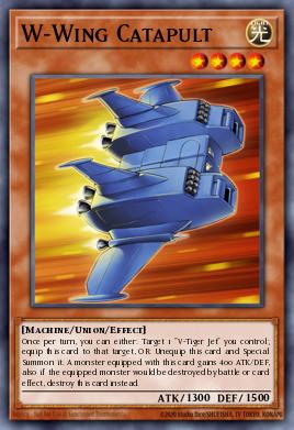 W-Wing Catapult Yu-Gi-Oh card