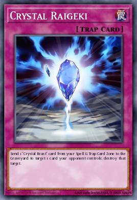 Crystal Raigeki Yu-Gi-Oh card