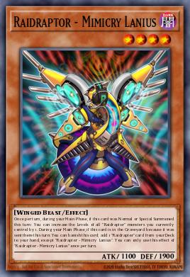 Raidraptor - Mimicry Lanius Yu-Gi-Oh card
