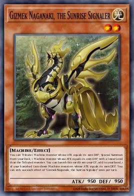 Gizmek Naganaki, the Sunrise Signaler Yu-Gi-Oh card