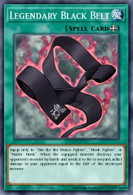 Legendary Black Belt Yu-Gi-Oh card