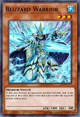 Blizzard Warrior Yu-Gi-Oh card