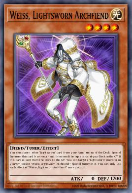 Weiss, Lightsworn Archfiend Yu-Gi-Oh card