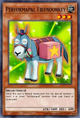 Performapal Friendonkey Yu-Gi-Oh card