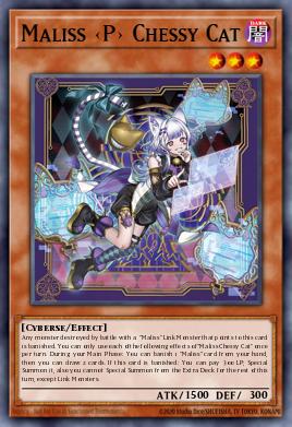 Maliss <P> Chessy Cat Yu-Gi-Oh card