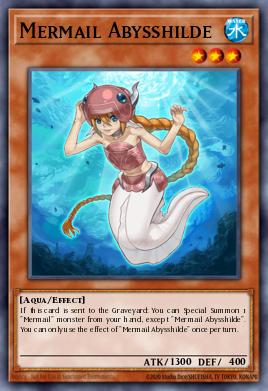 Mermail Abysshilde Yu-Gi-Oh card
