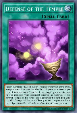 Defense of the Temple Yu-Gi-Oh card