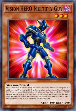 Vision HERO Multiply Guy Yu-Gi-Oh card
