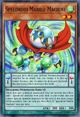 Speedroid Marble Machine Yu-Gi-Oh card