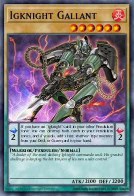 Igknight Gallant Yu-Gi-Oh card