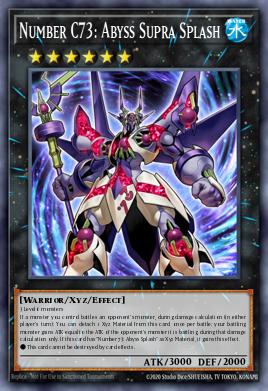 Number C73: Abyss Supra Splash Yu-Gi-Oh card