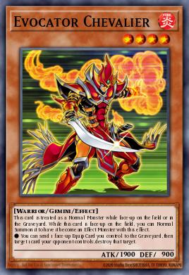 Evocator Chevalier Yu-Gi-Oh card