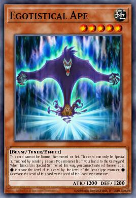 Egotistical Ape Yu-Gi-Oh card
