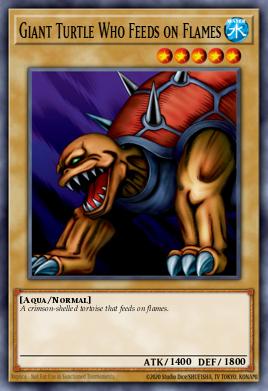 Giant Turtle Who Feeds on Flames Yu-Gi-Oh card