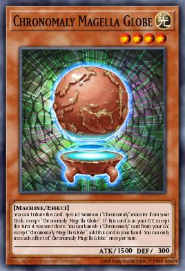 Chronomaly Magella Globe Yu-Gi-Oh card