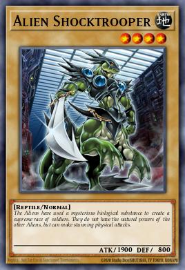 Alien Shocktrooper Yu-Gi-Oh card