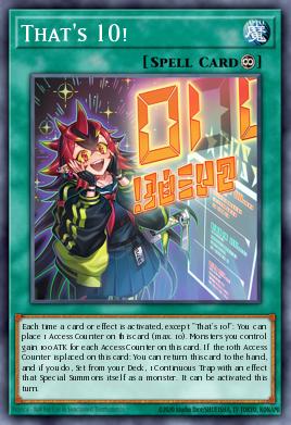 That's 10! Yu-Gi-Oh card
