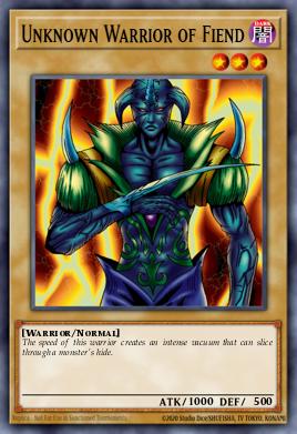 Unknown Warrior of Fiend Yu-Gi-Oh card
