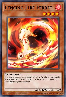 Fencing Fire Ferret Yu-Gi-Oh card