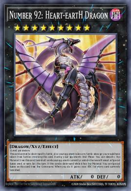 Number 92: Heart-eartH Dragon Yu-Gi-Oh card