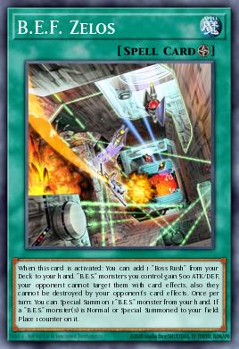 B.E.F. Zelos Yu-Gi-Oh card