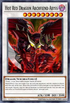 Hot Red Dragon Archfiend Abyss Yu-Gi-Oh card