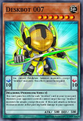 Deskbot 007 Yu-Gi-Oh card