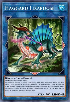 Haggard Lizardose Yu-Gi-Oh card