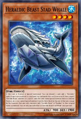 Heraldic Beast Stad Whale Yu-Gi-Oh card