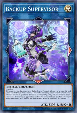 Backup Supervisor Yu-Gi-Oh card