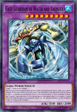 Gate Guardian of Water and Thunder Yu-Gi-Oh card