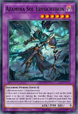 Azamina Sol Erysichthon Yu-Gi-Oh card