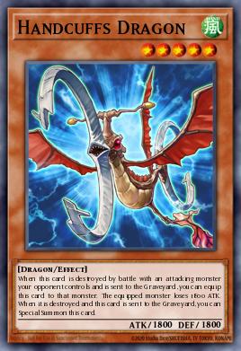 Handcuffs Dragon Yu-Gi-Oh card