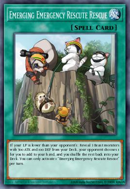 Emerging Emergency Rescute Rescue Yu-Gi-Oh card
