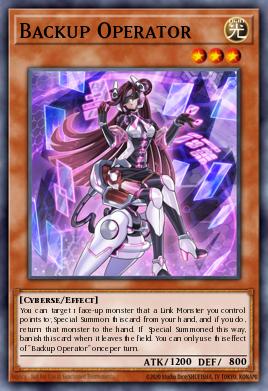 Backup Operator Yu-Gi-Oh card