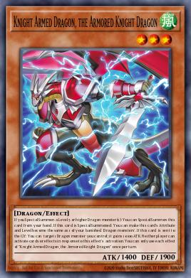 Knight Armed Dragon, the Armored Knight Dragon Yu-Gi-Oh card