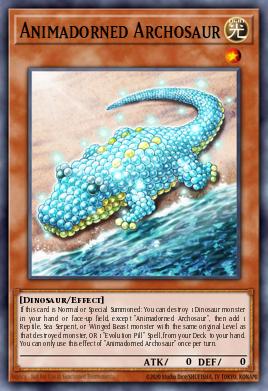Animadorned Archosaur Yu-Gi-Oh card