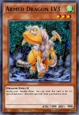 Armed Dragon LV3 Yu-Gi-Oh card